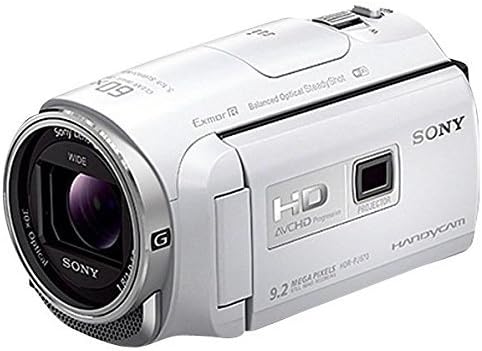 Sony HD מצלמת וידאו Handycam HDR-PJ670 אופטי לבן 30 פעמים HDR-PJ670-W [גרסה בינלאומית, ללא אחריות]